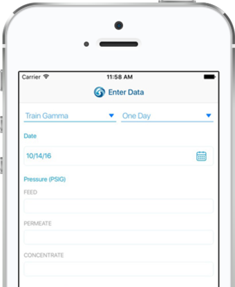 WITH IWATERPRO™ MOBILE APP: ACCESS YOUR DATA ANYWHERE