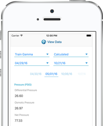 You choose the date range and exact parameters you want to see